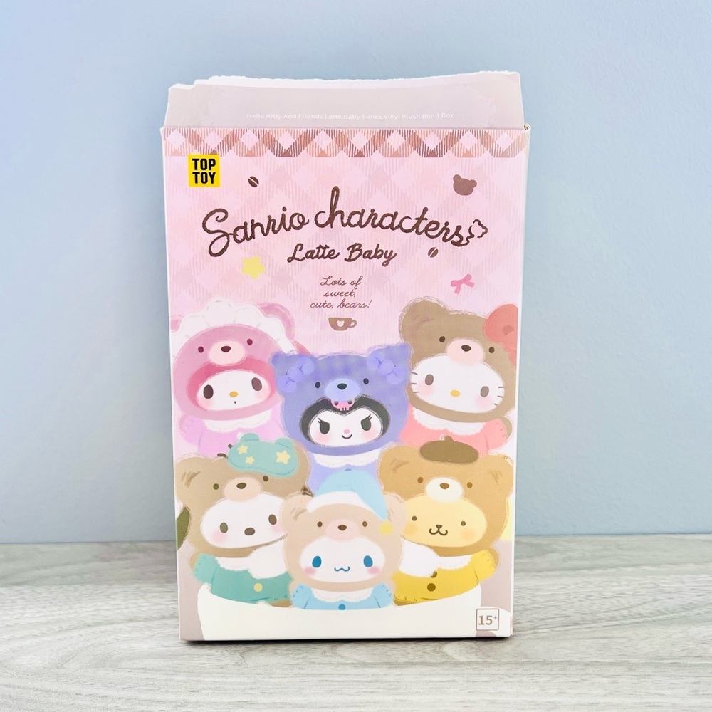Sanrio Characters Latte Baby Vinyl Plush Pendant - Strawberry Latte Hello Kitty - Picture 3 of 8